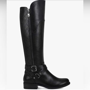 GBG Guess Black Riding Boots Sz 8M